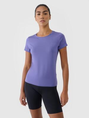 Maglietta sportiva da donna a maniche corte 4F ad asciugatura rapida