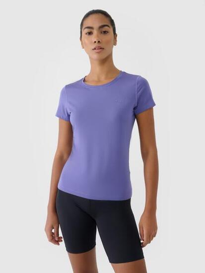 Maglietta sportiva da donna a maniche corte 4F ad asciugatura rapida