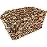 Basil Cento Rattan Look WSL Fahrradkorb für E-Bikes - Hellbraun 3/4