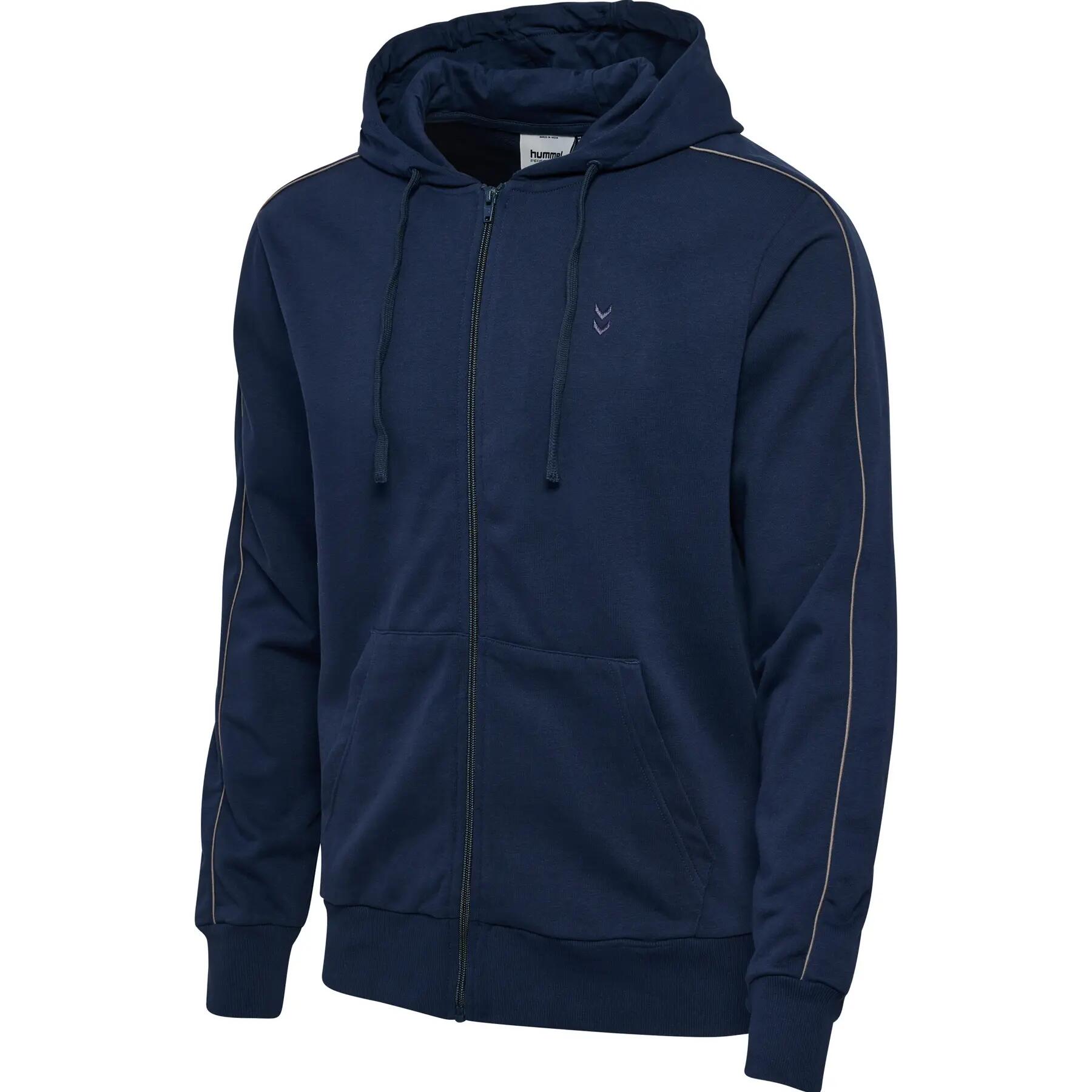 Felpa con cerniera a cappuccio Hummel Pulse Piping 3/5