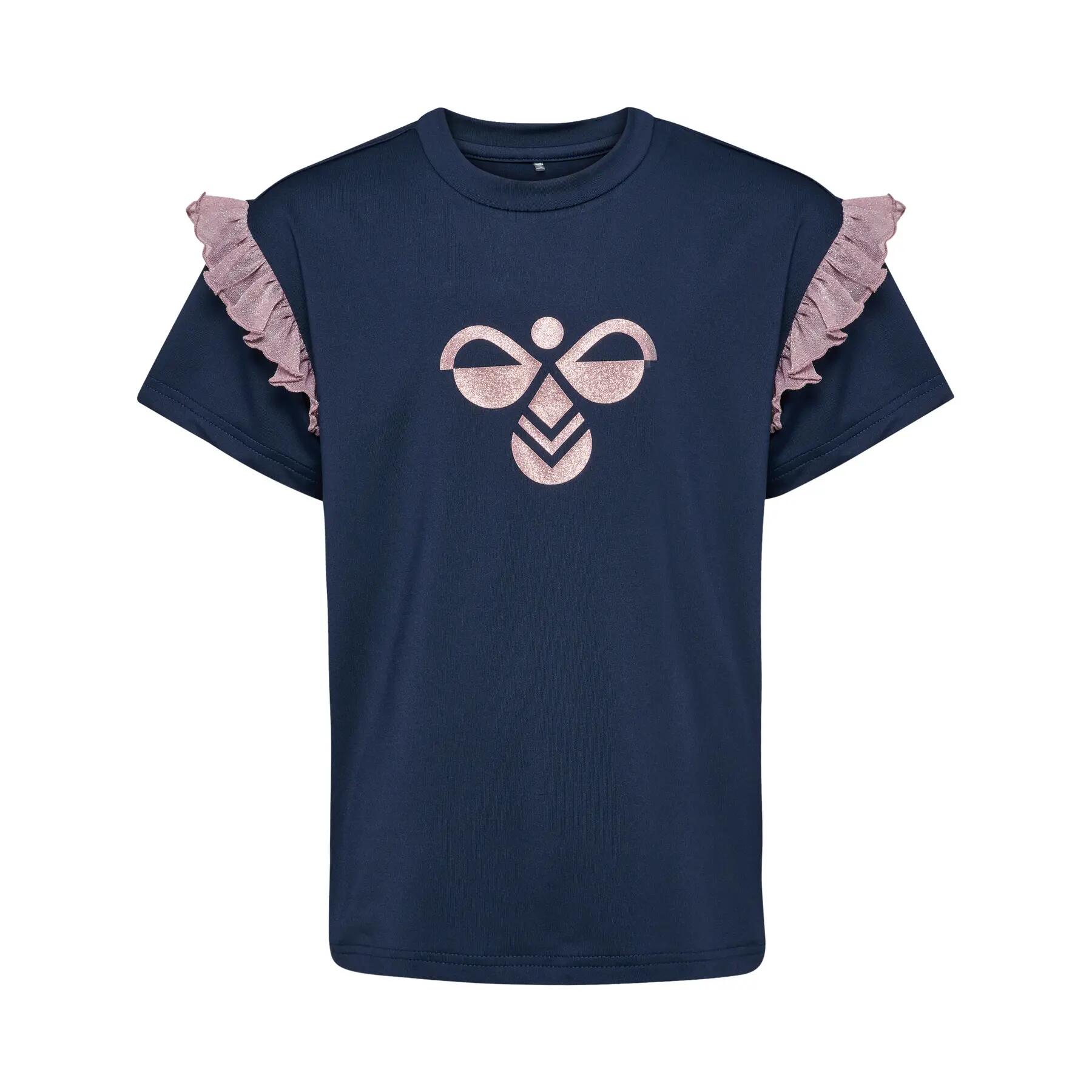 T-shirt paillétés fille Hummel MIX 2/4