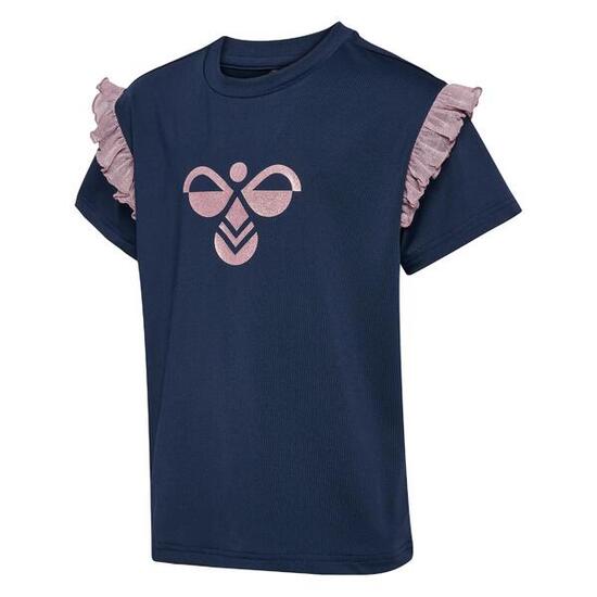 T-shirt z cekinami dla dziewczynki Hummel MIX