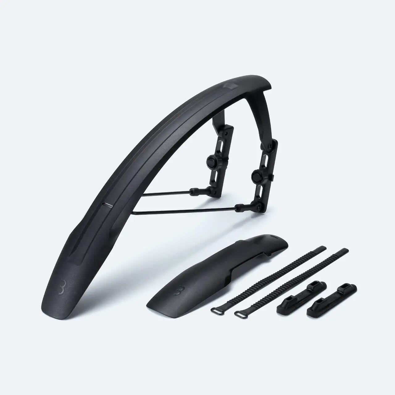 Coppia di parafanghi anteriori e posteriori BBB DiscGuard da 28" neri 4/5