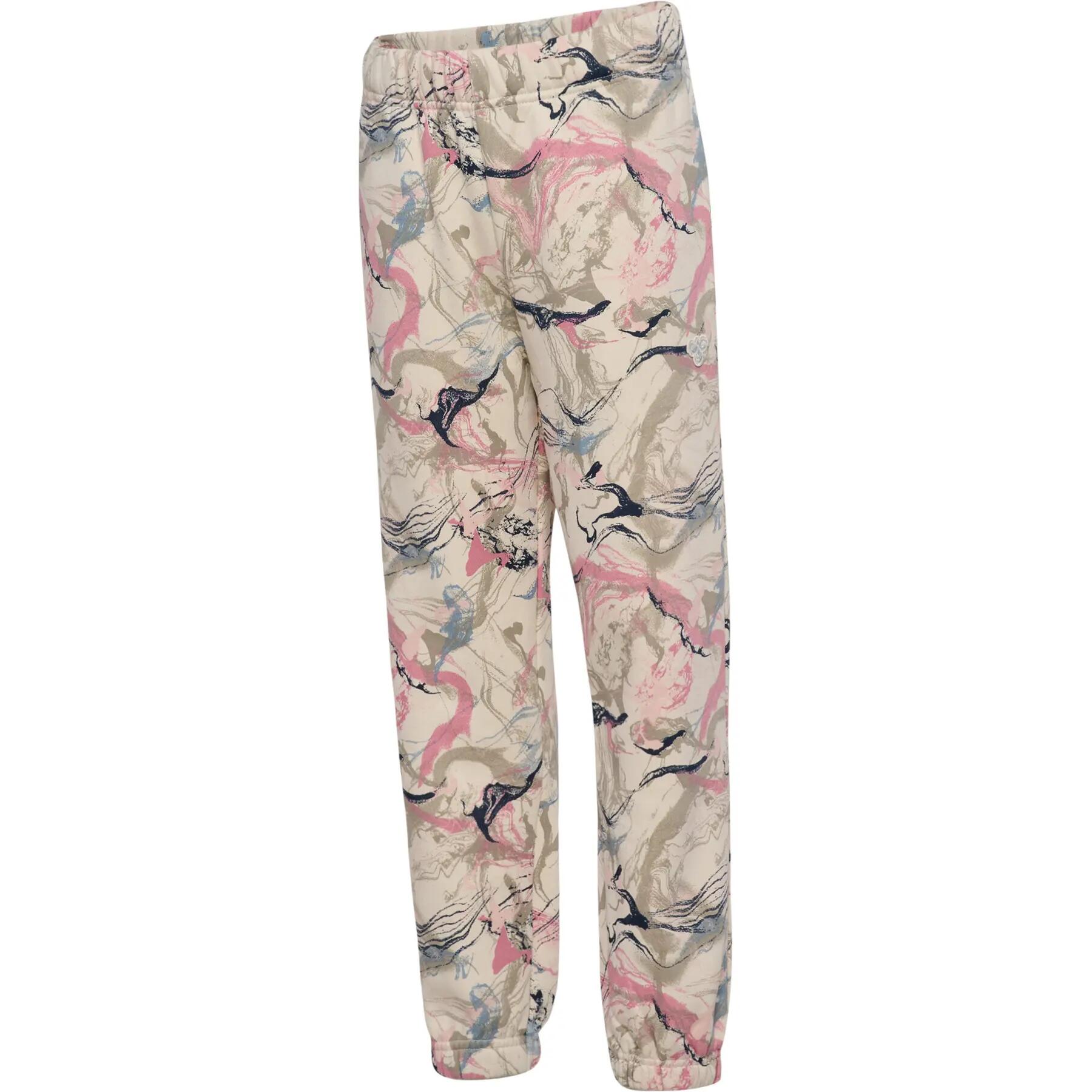 Pantalon taille haute fille Hummel AOP 2/4