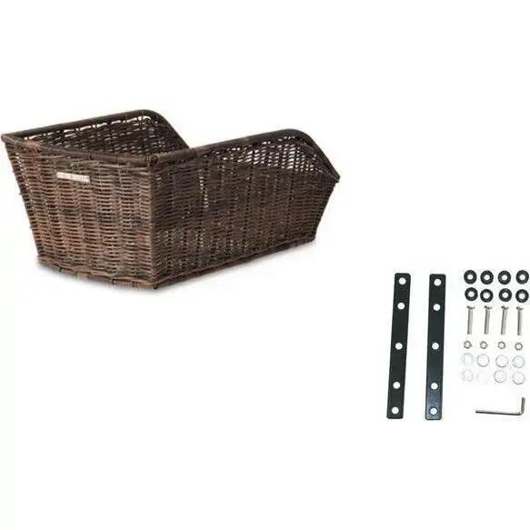 Basil Cento Rattan Look WSL - Fahrradkorb für die Rückseite - Braun 2/3