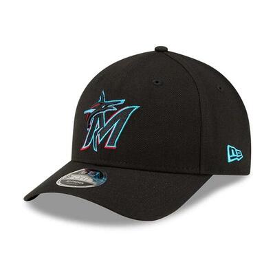 Baseball cap new era 9forty miami marlins mlb plyr rep mc