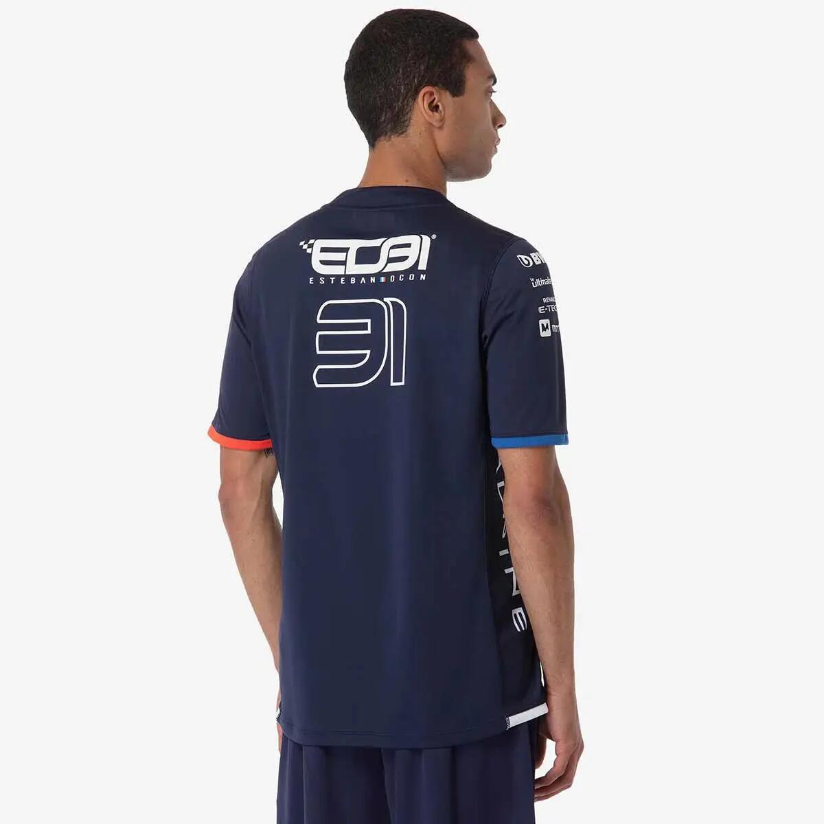 Camiseta infantil Kappa Ocon Alpine F1 2024 3/4