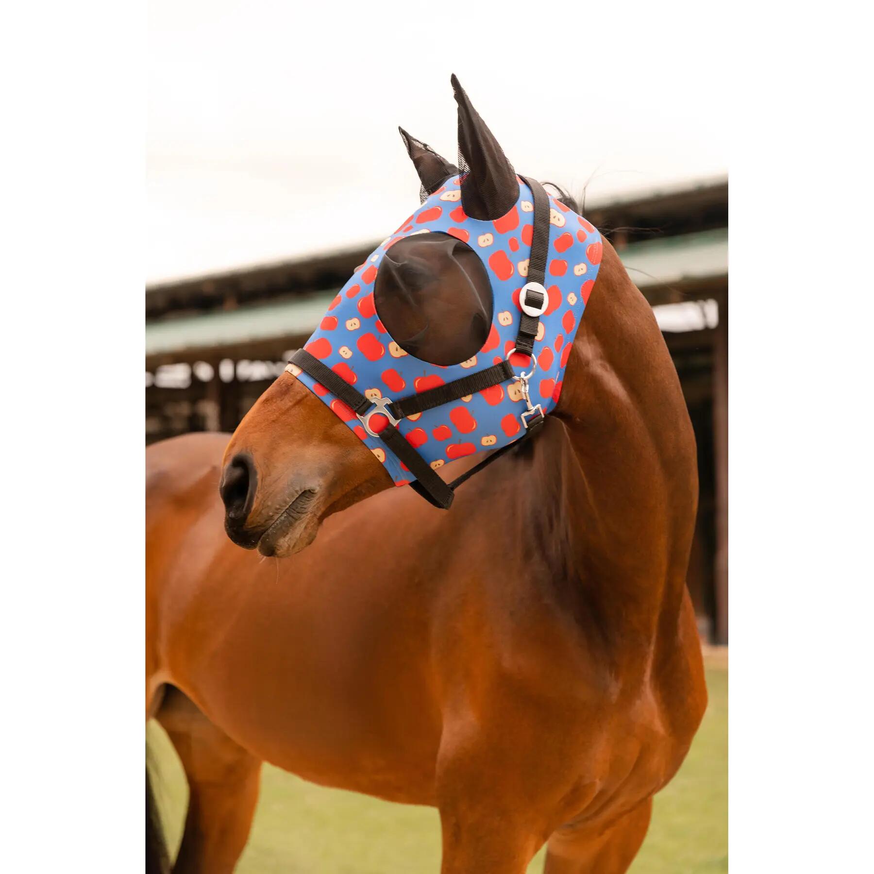 Anti-fly mask for horse, elastic to put on Horze 2/3