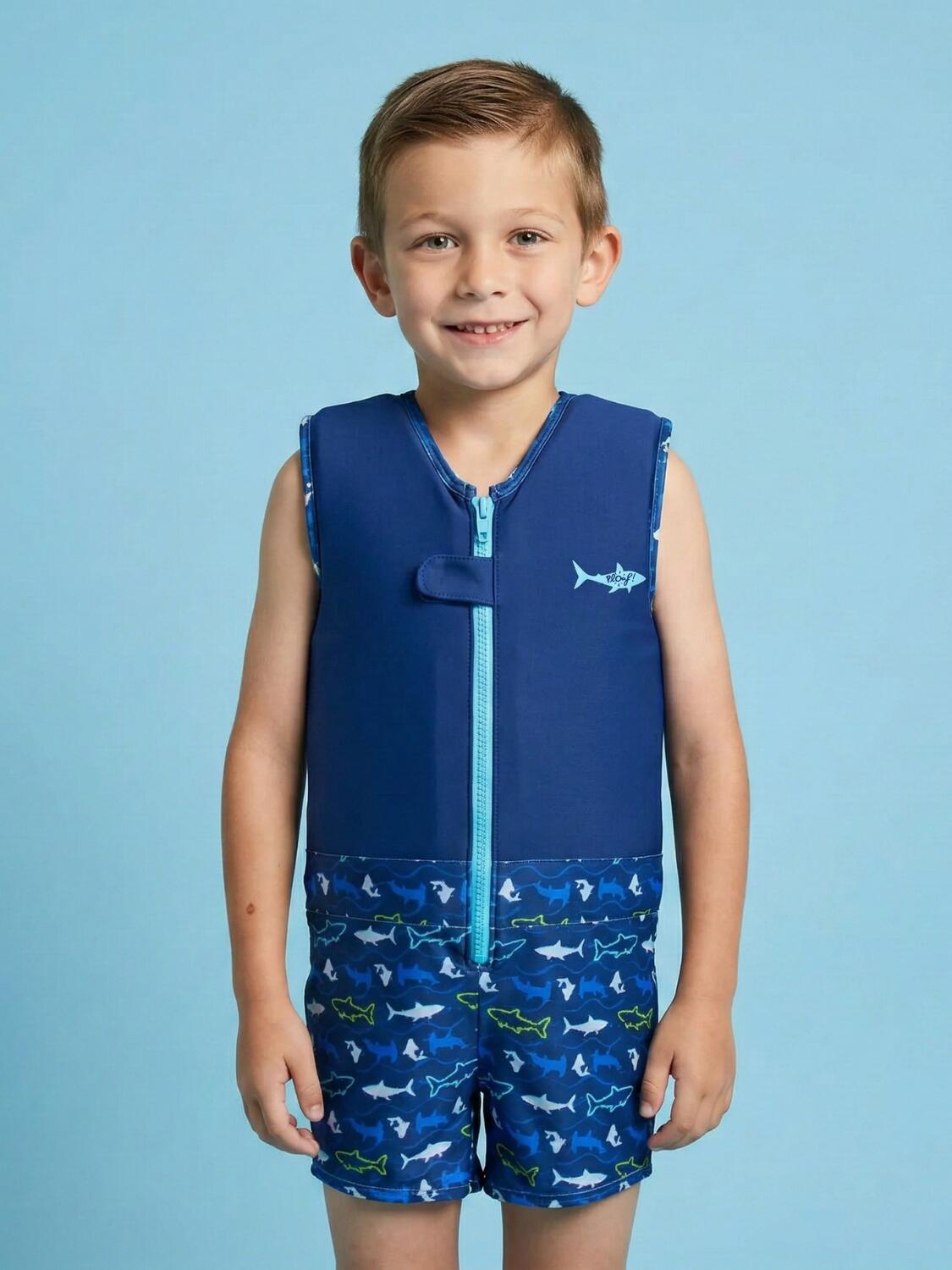 Maillot de bain flottant garçon  : Megalodon 2/5
