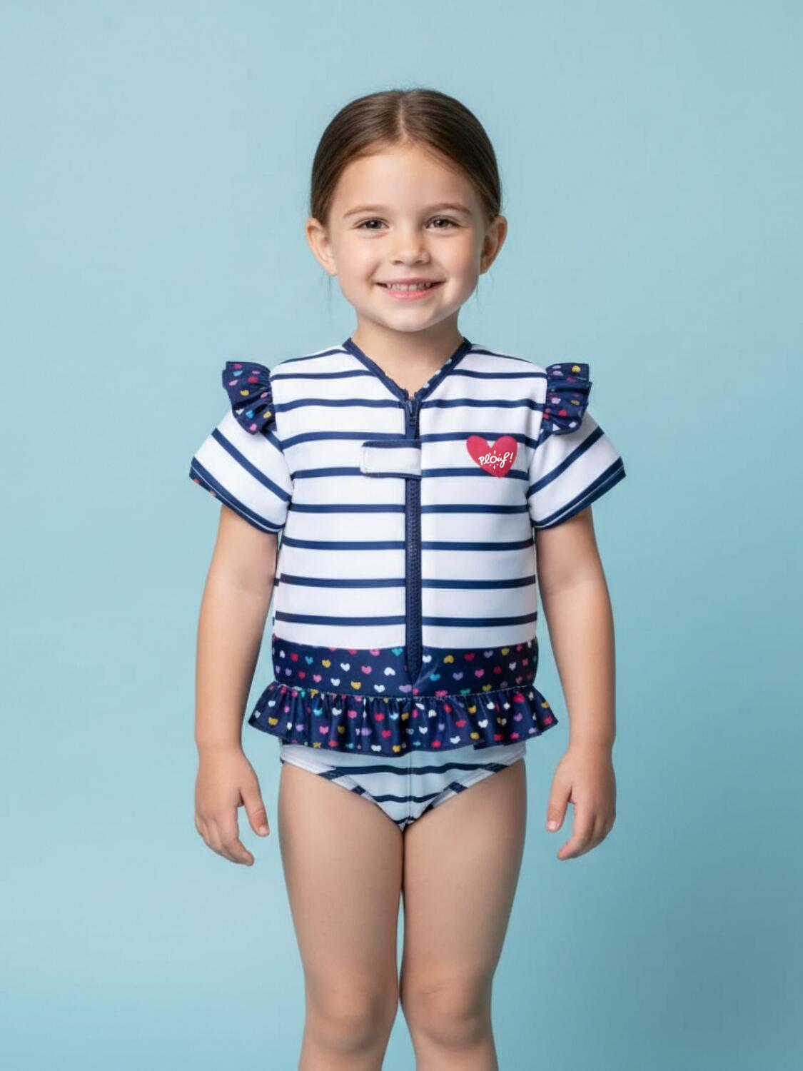 Maillot de bain flottant fille : Cœur 2/4