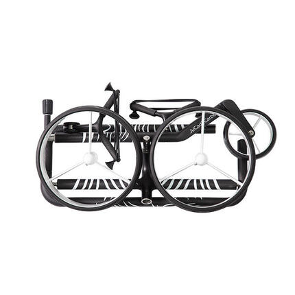 Handwagen für Golf mit 3 Rädern JuCad Carbon Zèbre 3K