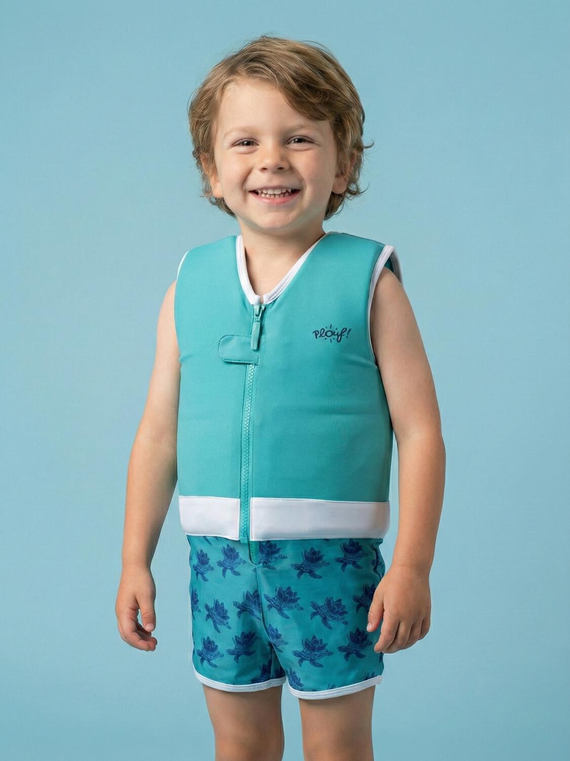 Maillot de bain flottant garçon  : Tortue 2/5