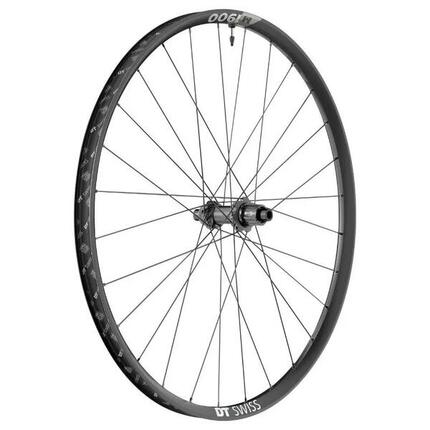 Roue arrière cassette axe traversant jante - resiste poids 110kgs DT Swiss M1900