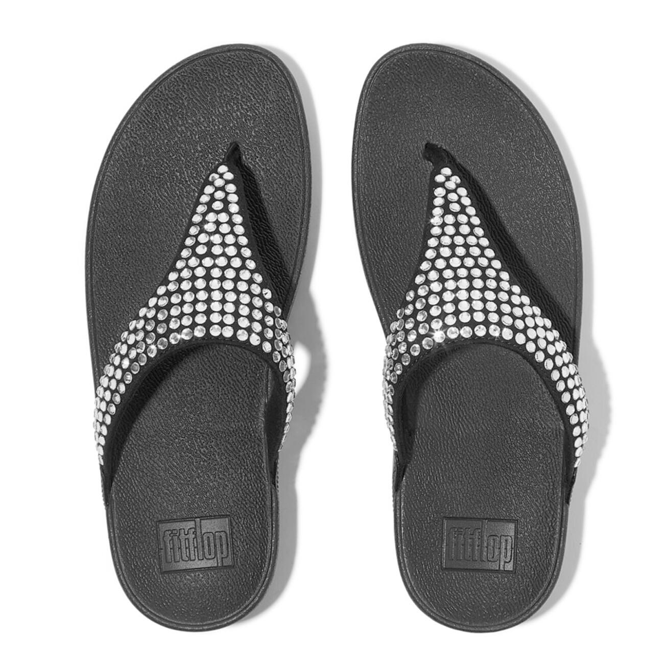 Chanclas de dedo para mujer FitFlop Lulu Maxi-Crystal 5/7