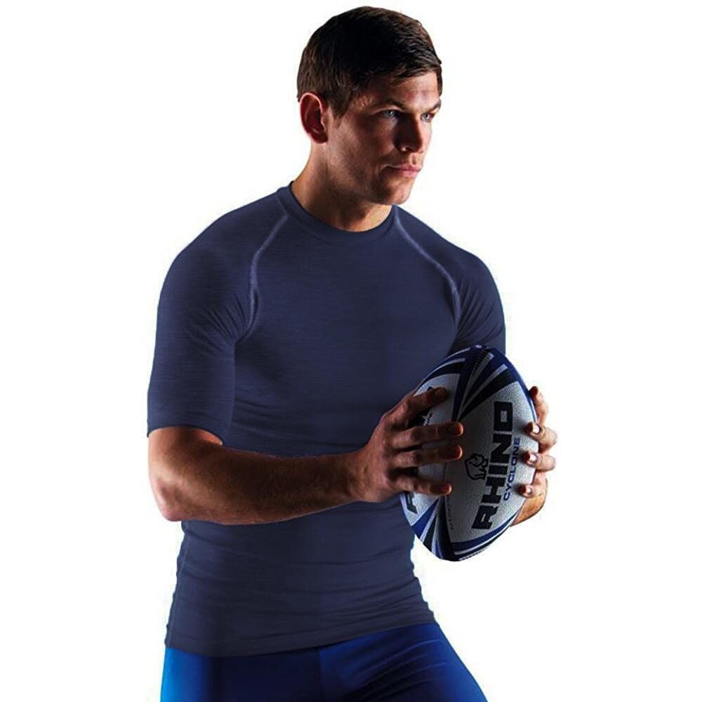 Base Layer Sport À Manches Courtes Homme (Bleu Marine Chiné) 2/2