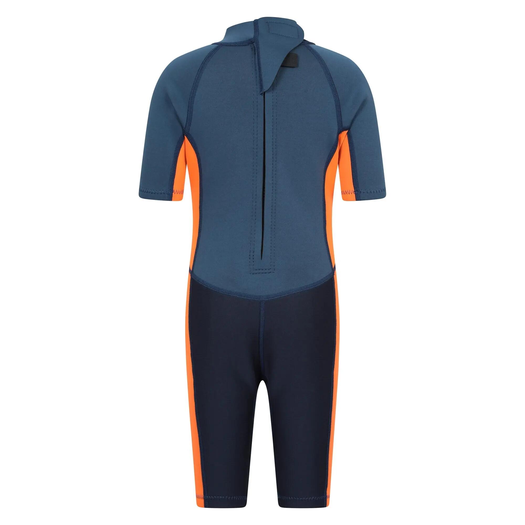 Combinaison de Surf Shorty Enfant Néoprène 2,5 mm Zip Easy Glide Col Réglable 3/7
