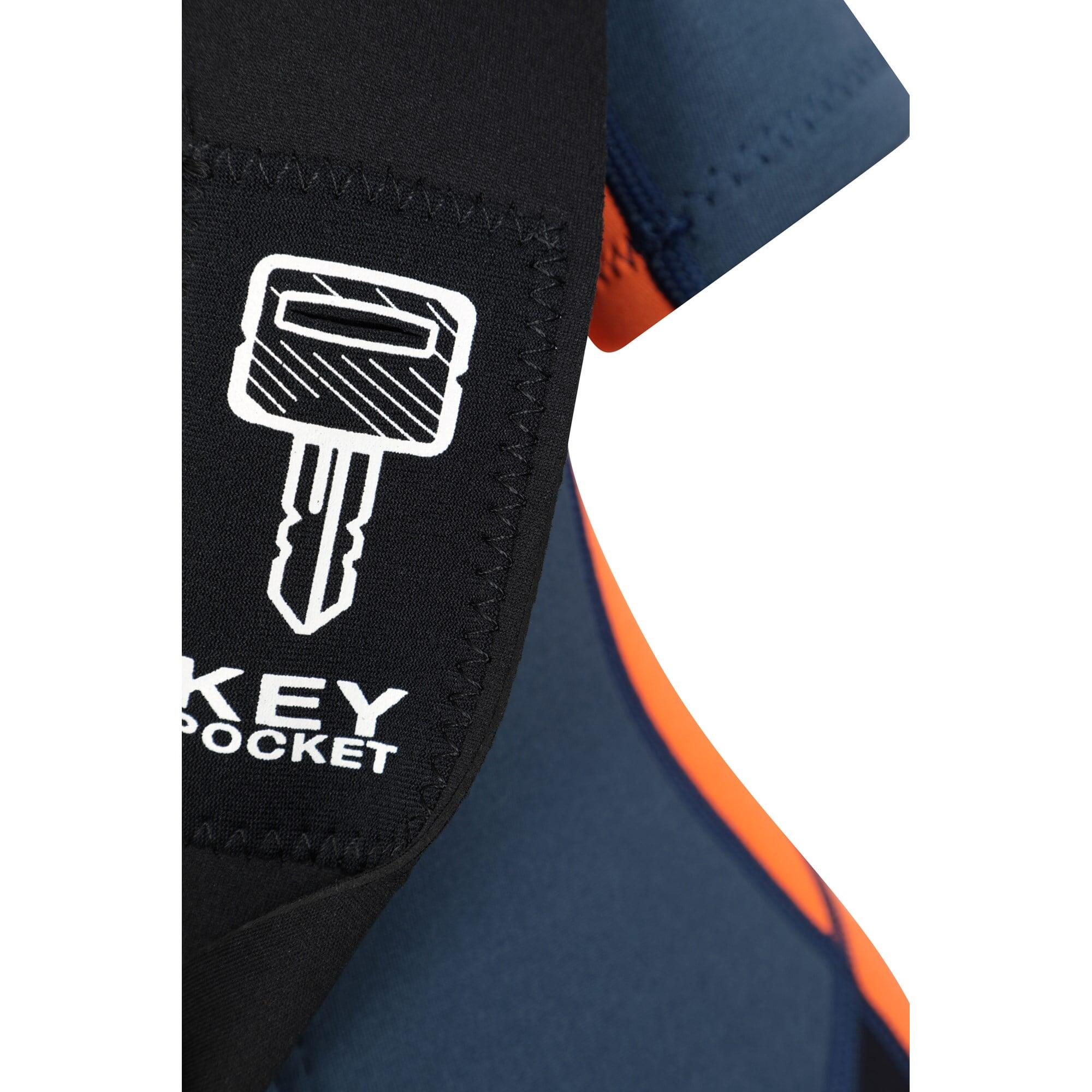Combinaison de Surf Shorty Enfant Néoprène 2,5 mm Zip Easy Glide Col Réglable 7/7