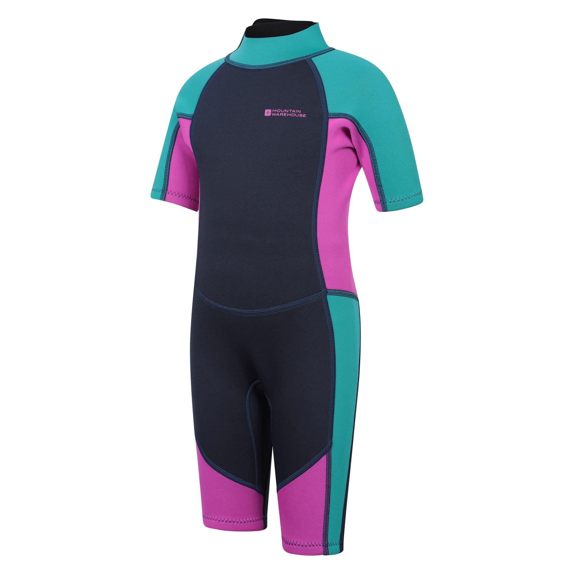 Kinder Surfen Shorty Neoprenanzug 2,5 mm Easy-Glide-Reißverschluss 4/7