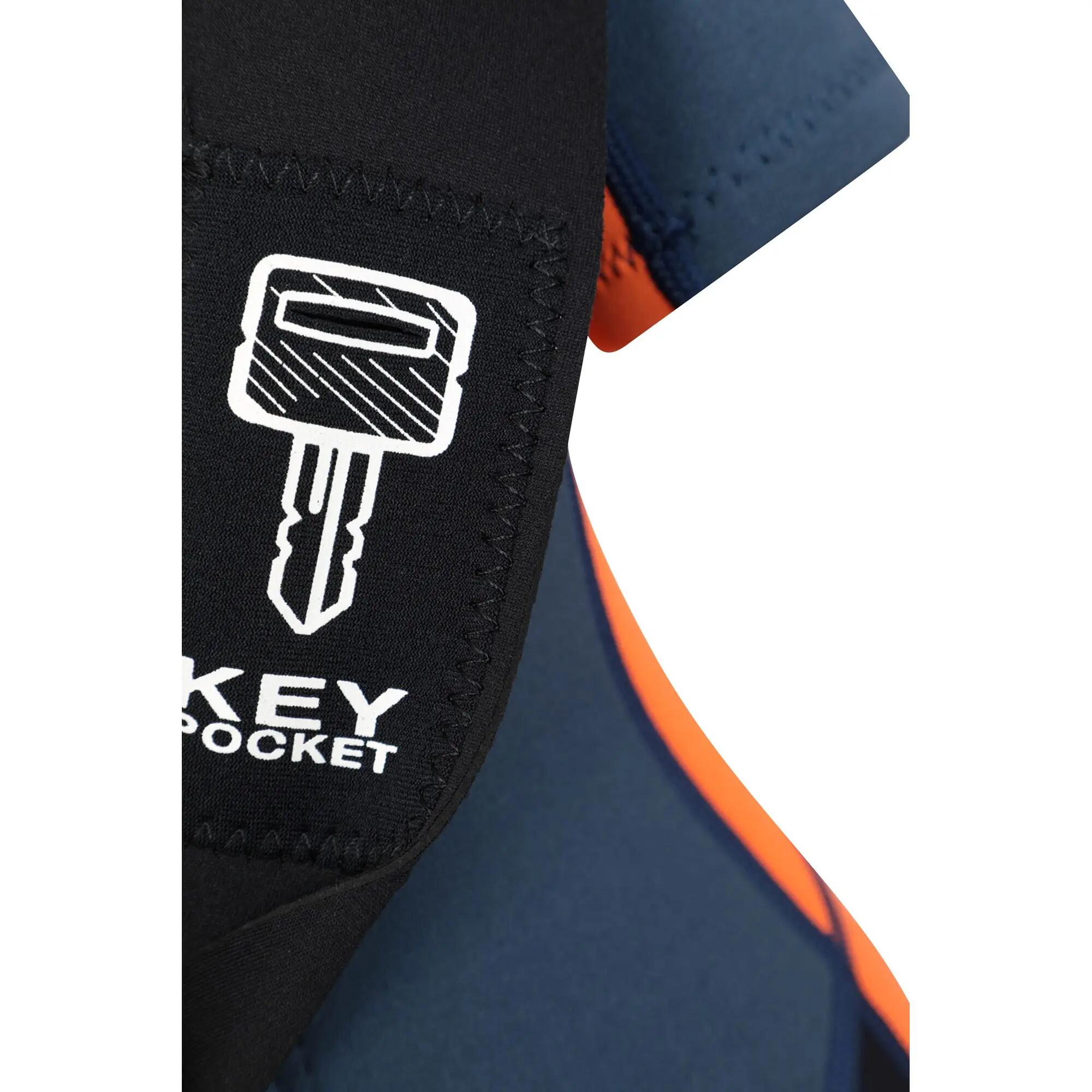 Combinaison de Surf Shorty Enfant Néoprène 2,5 mm Zip Easy Glide Col Réglable 8/8