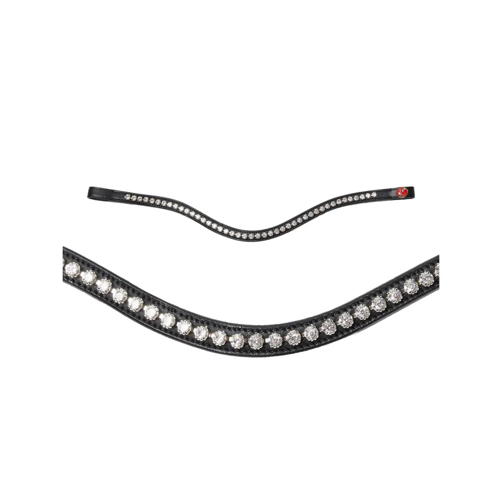 Frontal pour cheval Kieffer Ultrasoft Stella curved browband not lined 1/1