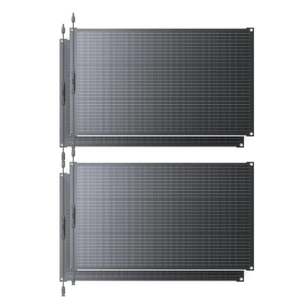 PV100 FX Flexible Solar Panel 200W for RV, Camping, Blackout Emergency -4 set of