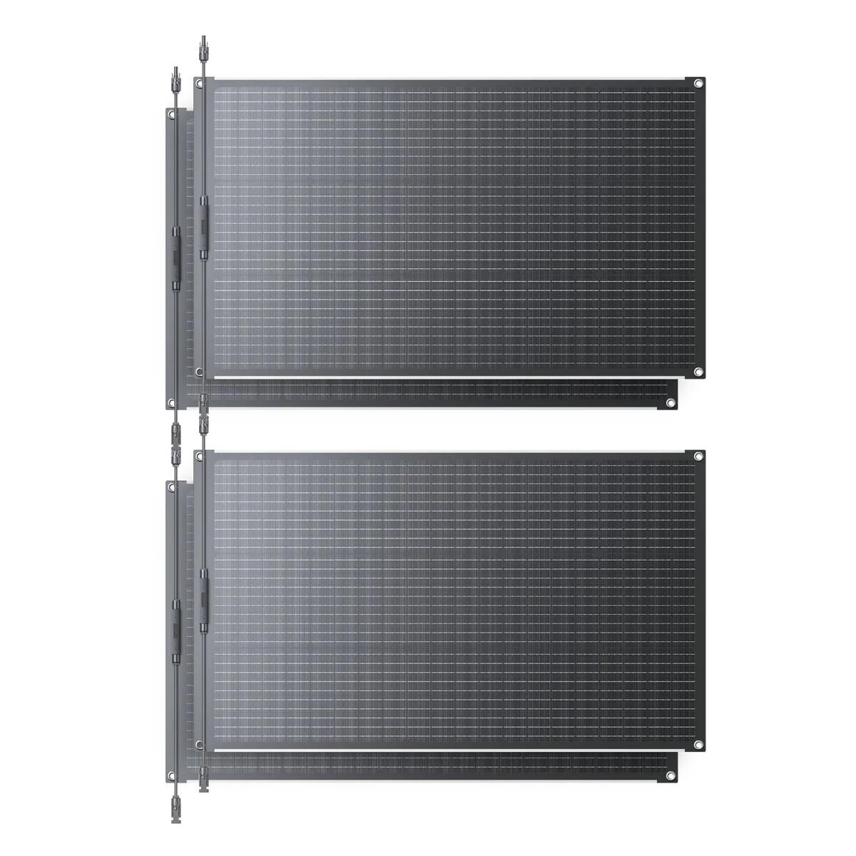 BLUETTI PV100 FX elastyczny panel solarny 200W,zestaw 4 szt. do kampera,blackout