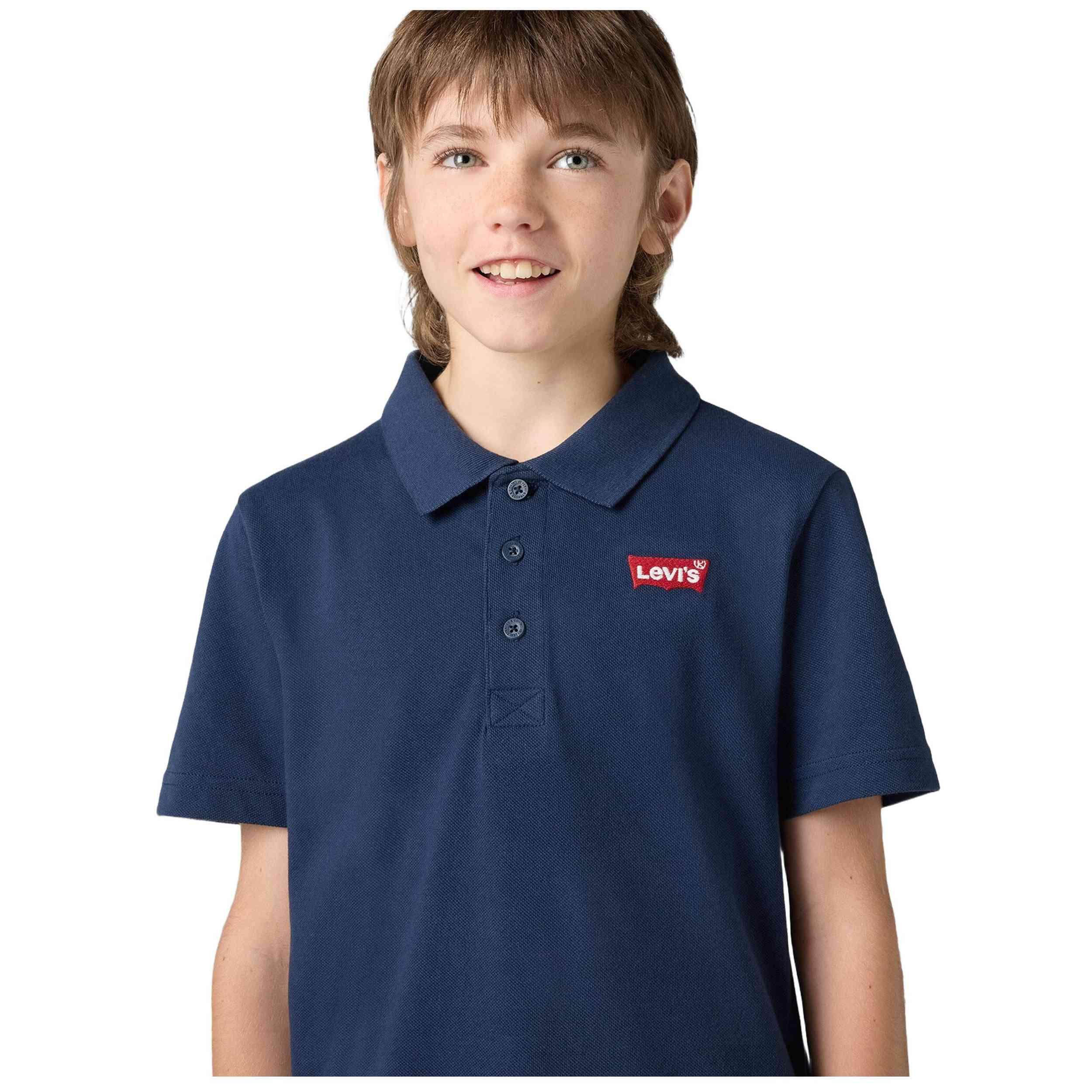 Polo à manches courtes Levi's modèle 9EA893-U2E pour enfants 3/5