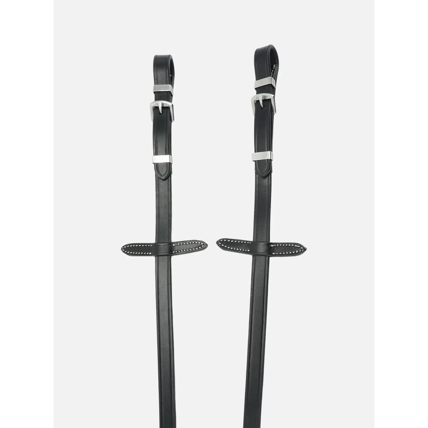 Rênes pour cheval Kieffer Vera chrome buckles and loops 2/4