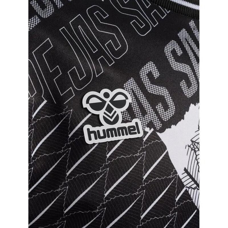 Tricou Prématch Hummel Manșă Lungă Danemarca 2023/24