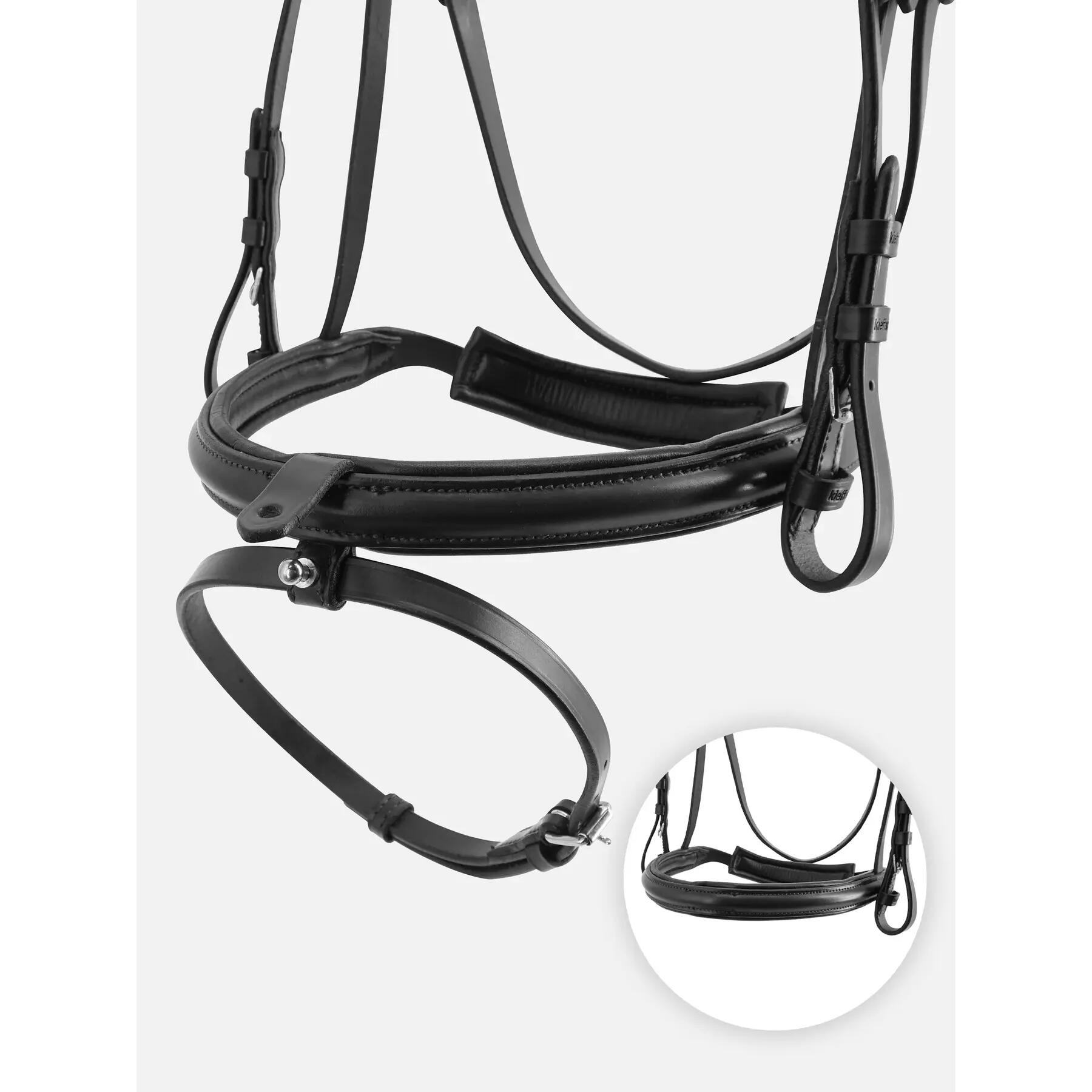 Cabezada de montar Kieffer Anja Beran combined noseband and chip pad 3/4