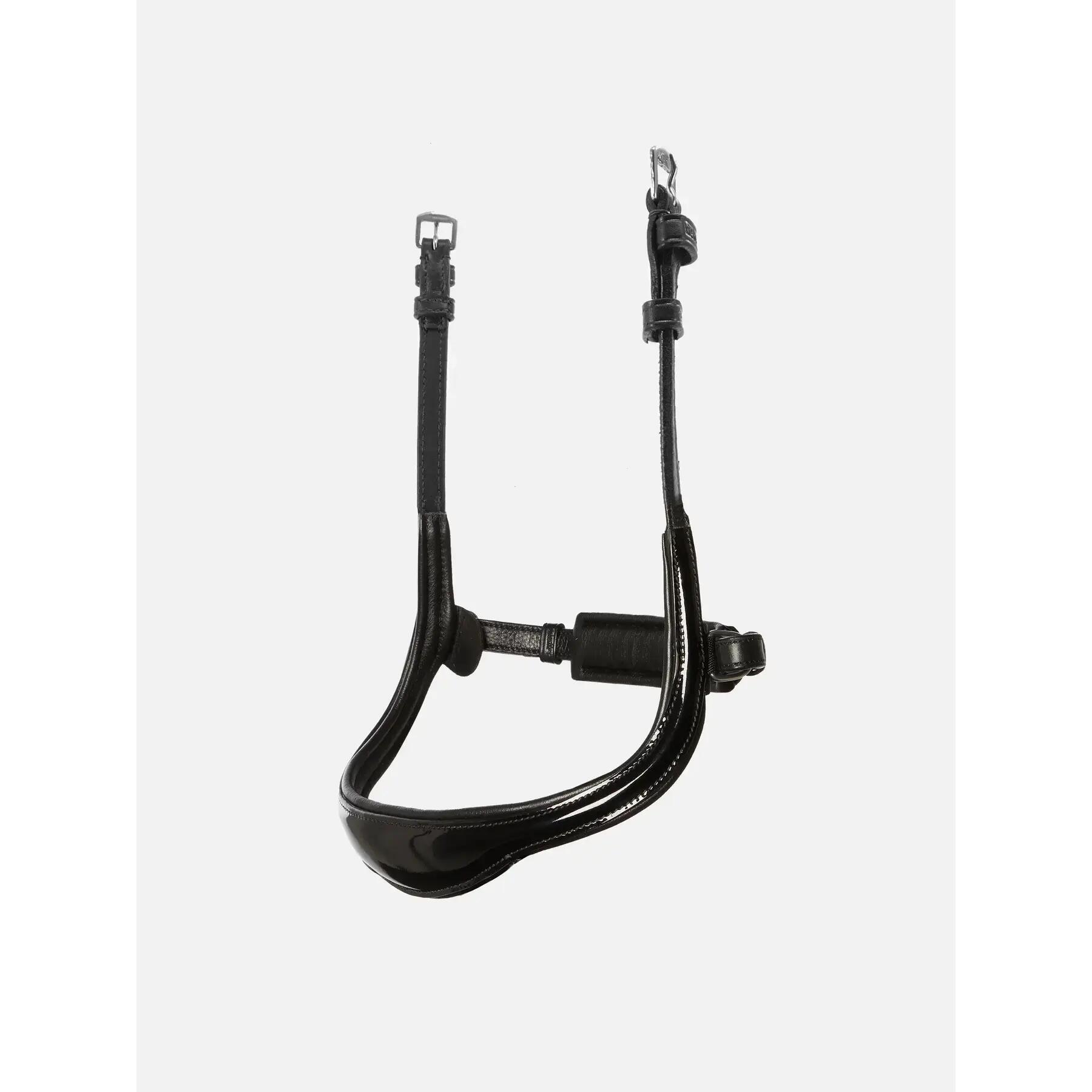 Muserolle combinée pour cheval Kieffer Ultrasoft Amy Shine with square chrome bu 2/2