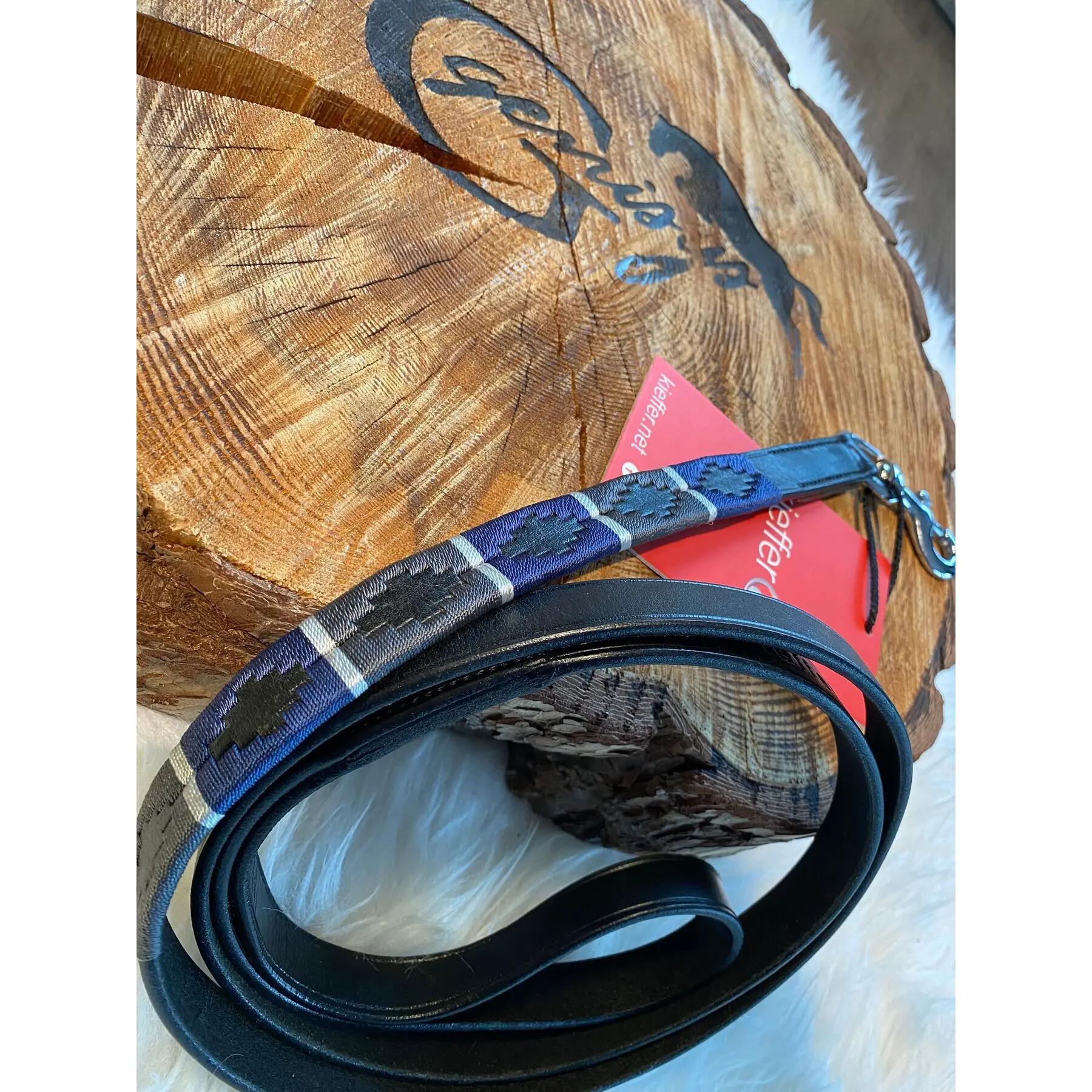 Laisse pour chien Kieffer Buenos Aires with chrome fittings 2/2