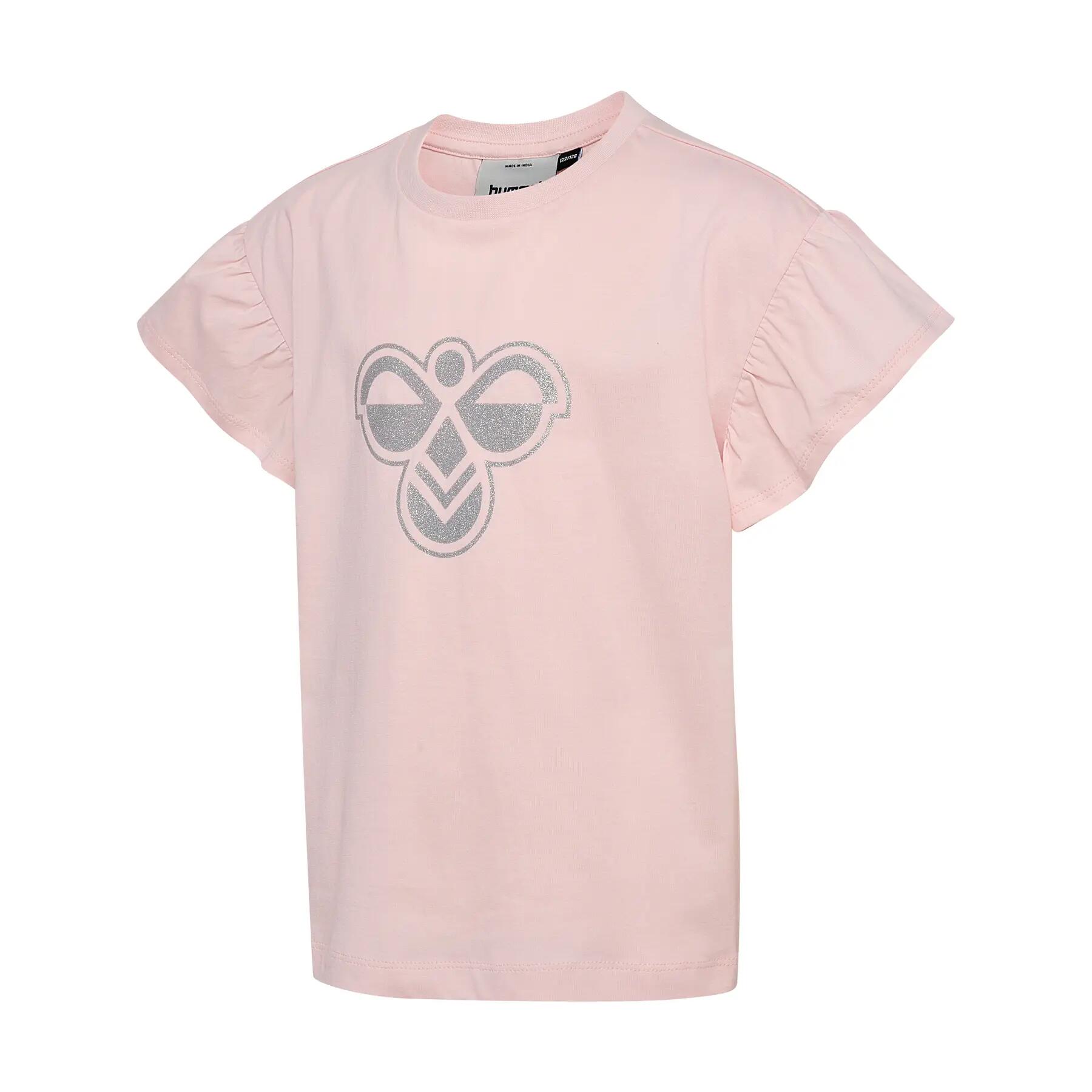 T-shirt com babados para menina Hummel BIG BEE 2/4