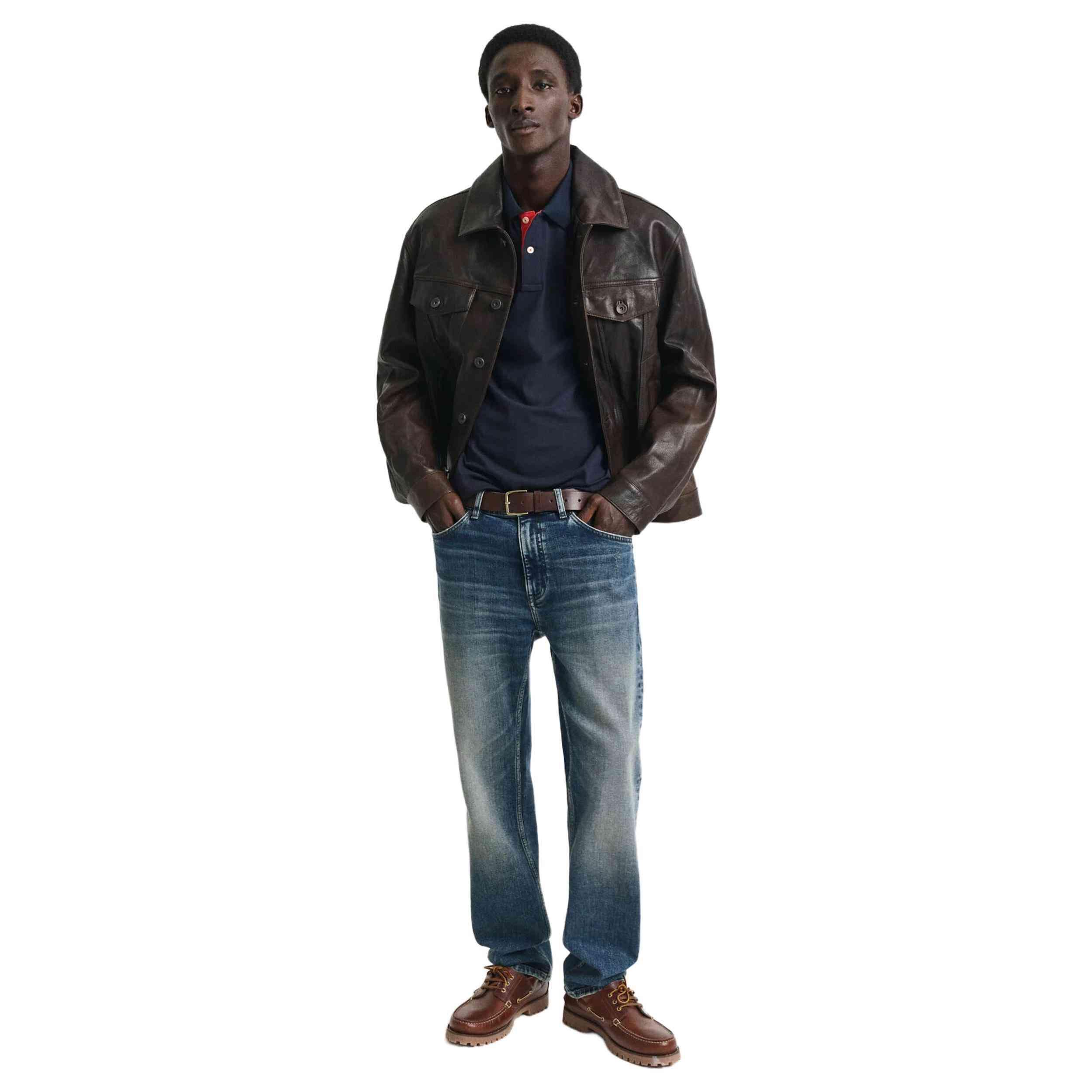 Korte mouw poloshirt Gant model 2062026433 voor mannen 4/5
