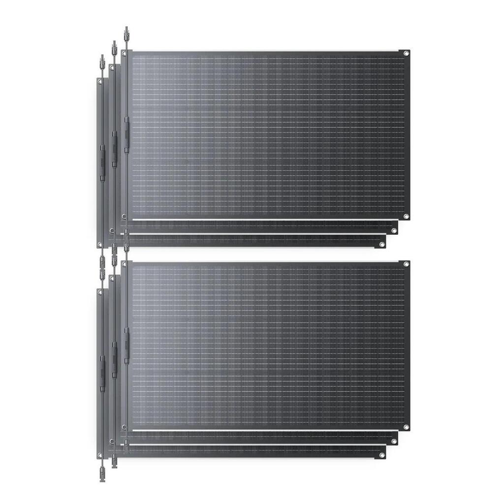 PV100 FX Flexible Solar Panel 200W for RV, Camping, Blackout Emergency -6 set of