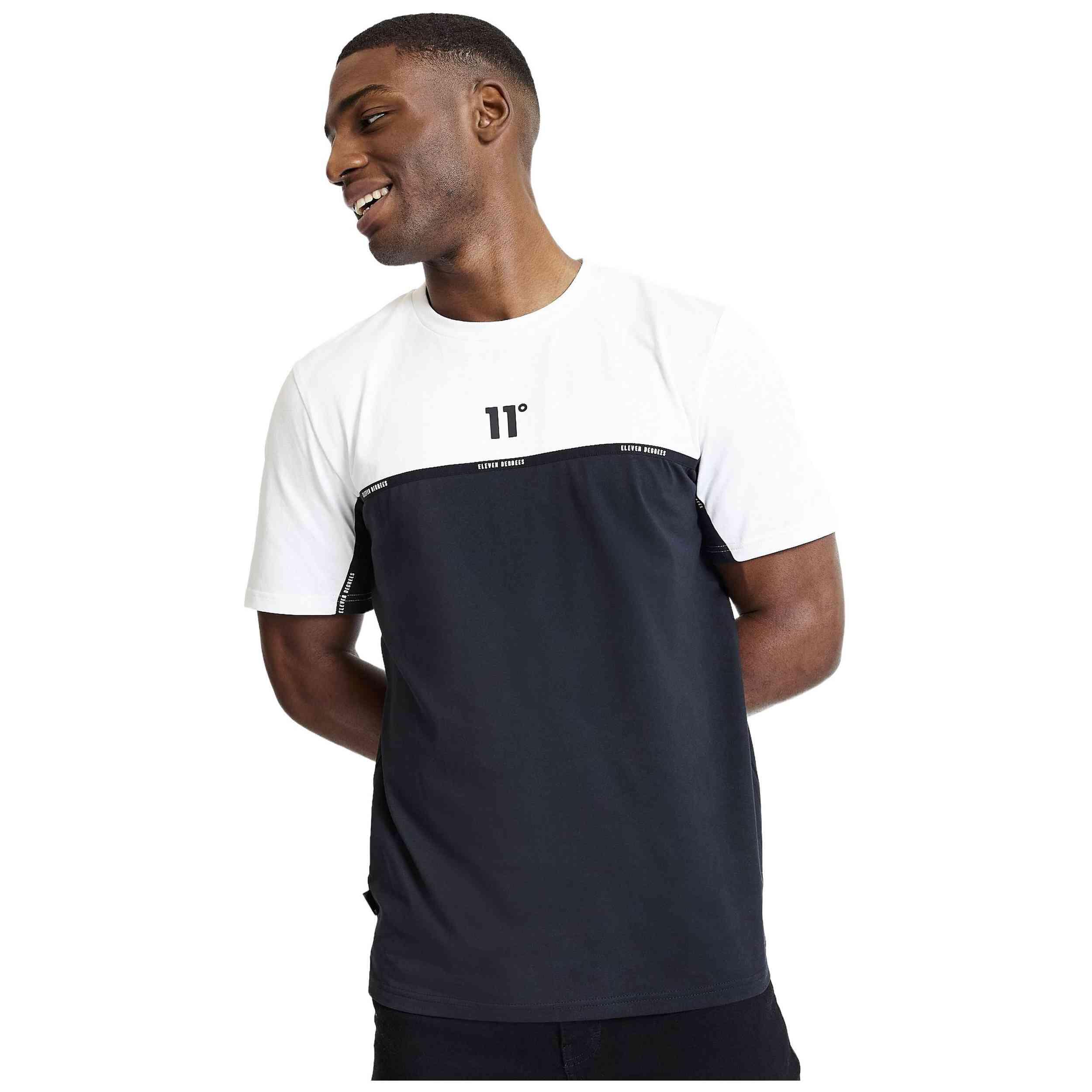 Camisetas para Hombre Eleven degrees Colour block taped Negro 5/5