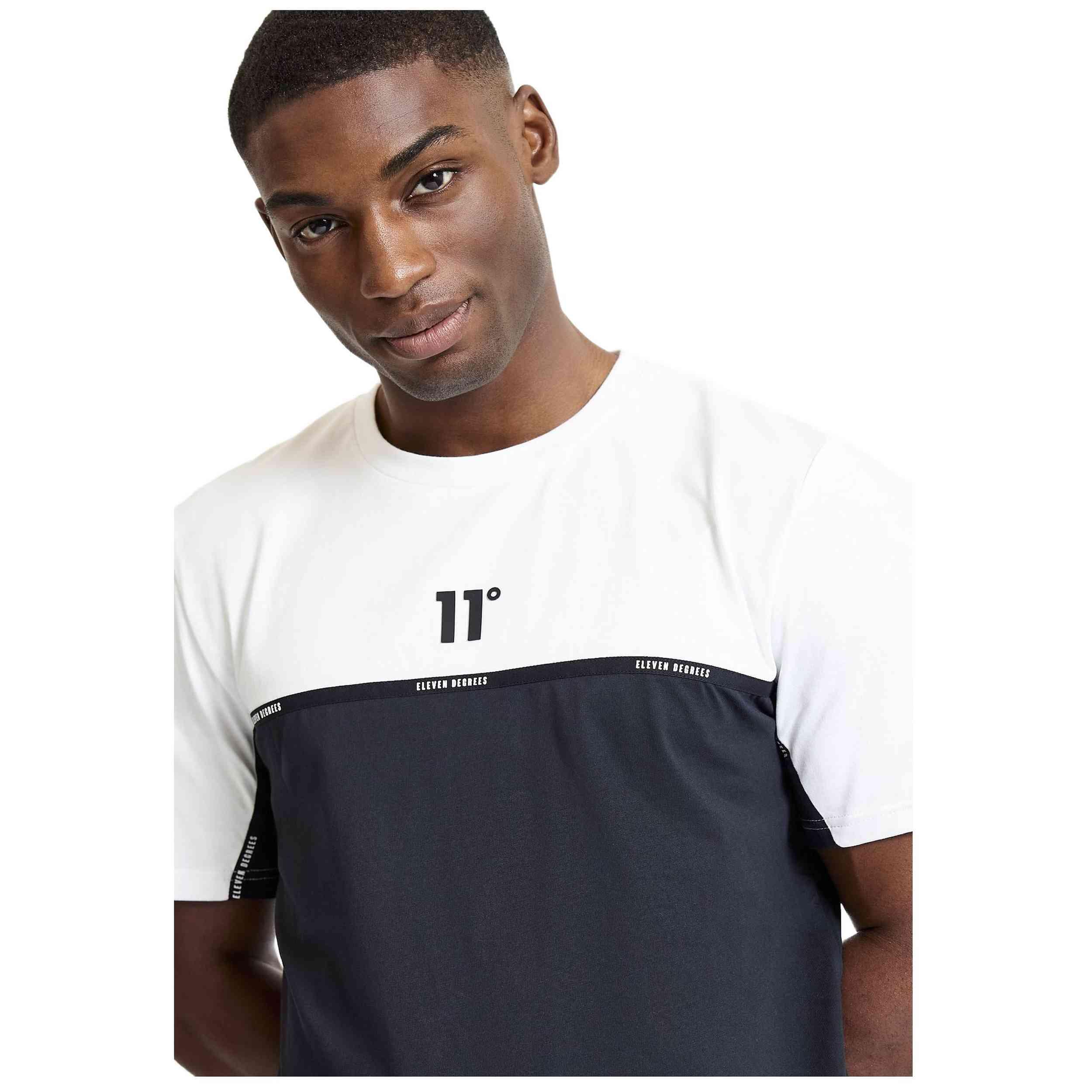 Camisetas para Hombre Eleven degrees Colour block taped Negro 4/5