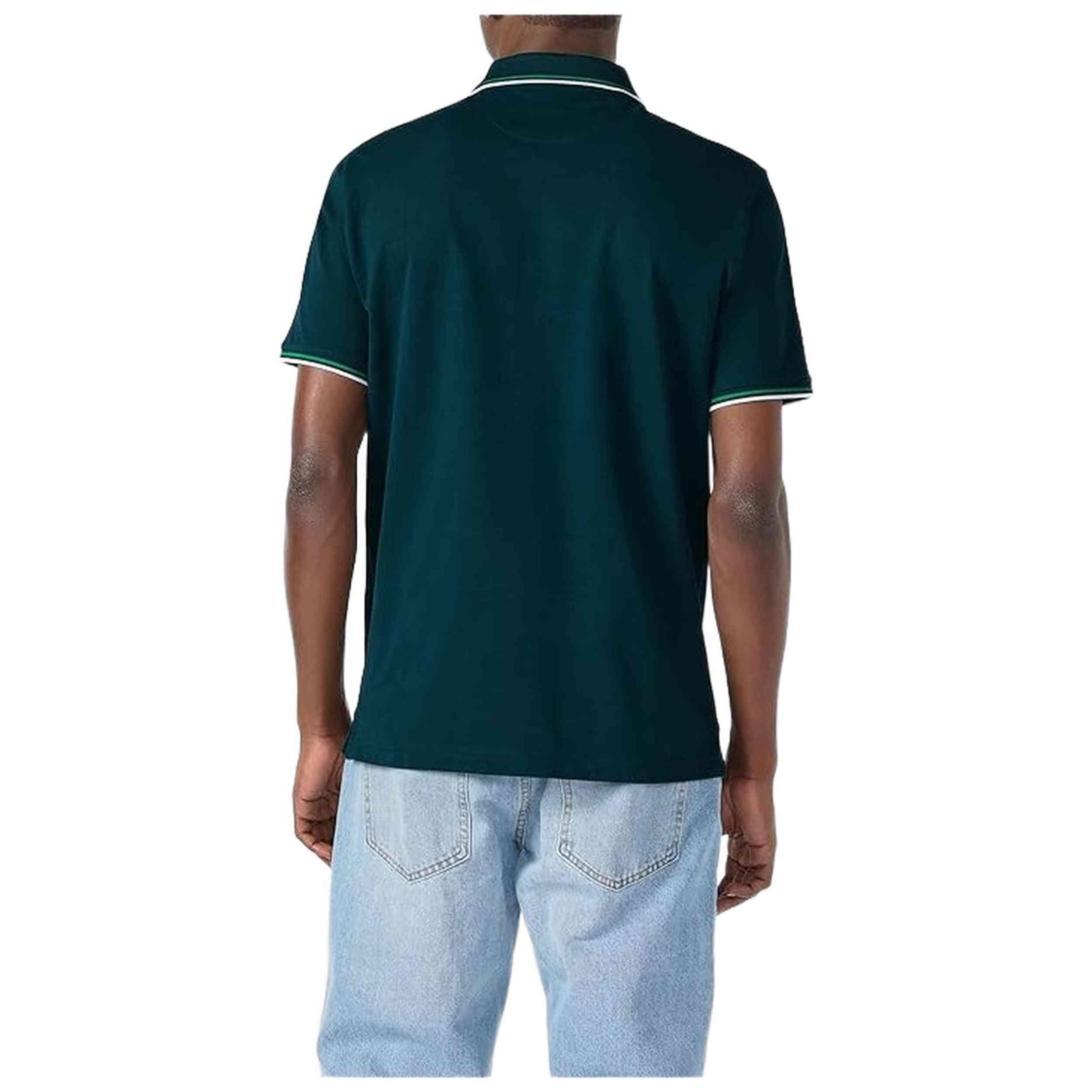 Champion POLO M/M Light Cotton Pique uomo Cotone Verde Scuro,M 4/5
