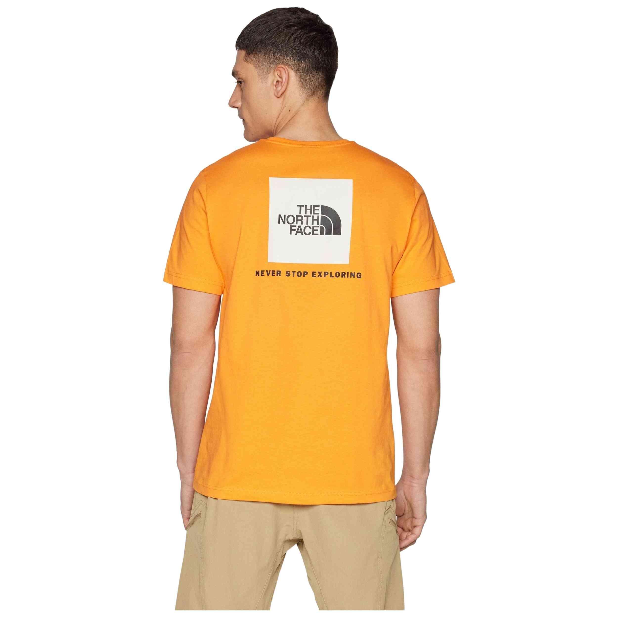 The North Face M S/S BOX NSE TEE NF0A87NPAQE ORANGE 2/5