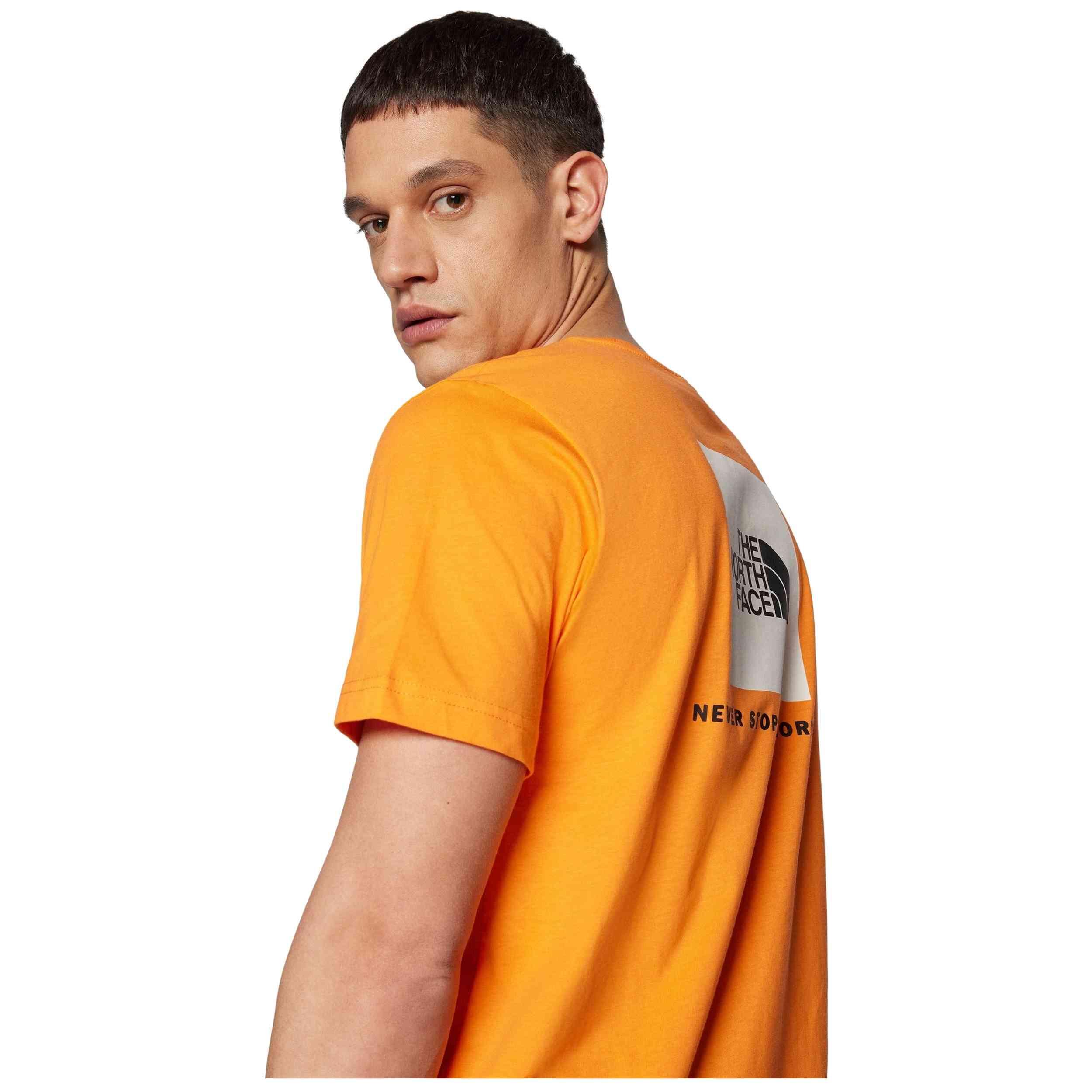 The North Face M S/S BOX NSE TEE NF0A87NPAQE ORANGE 5/5