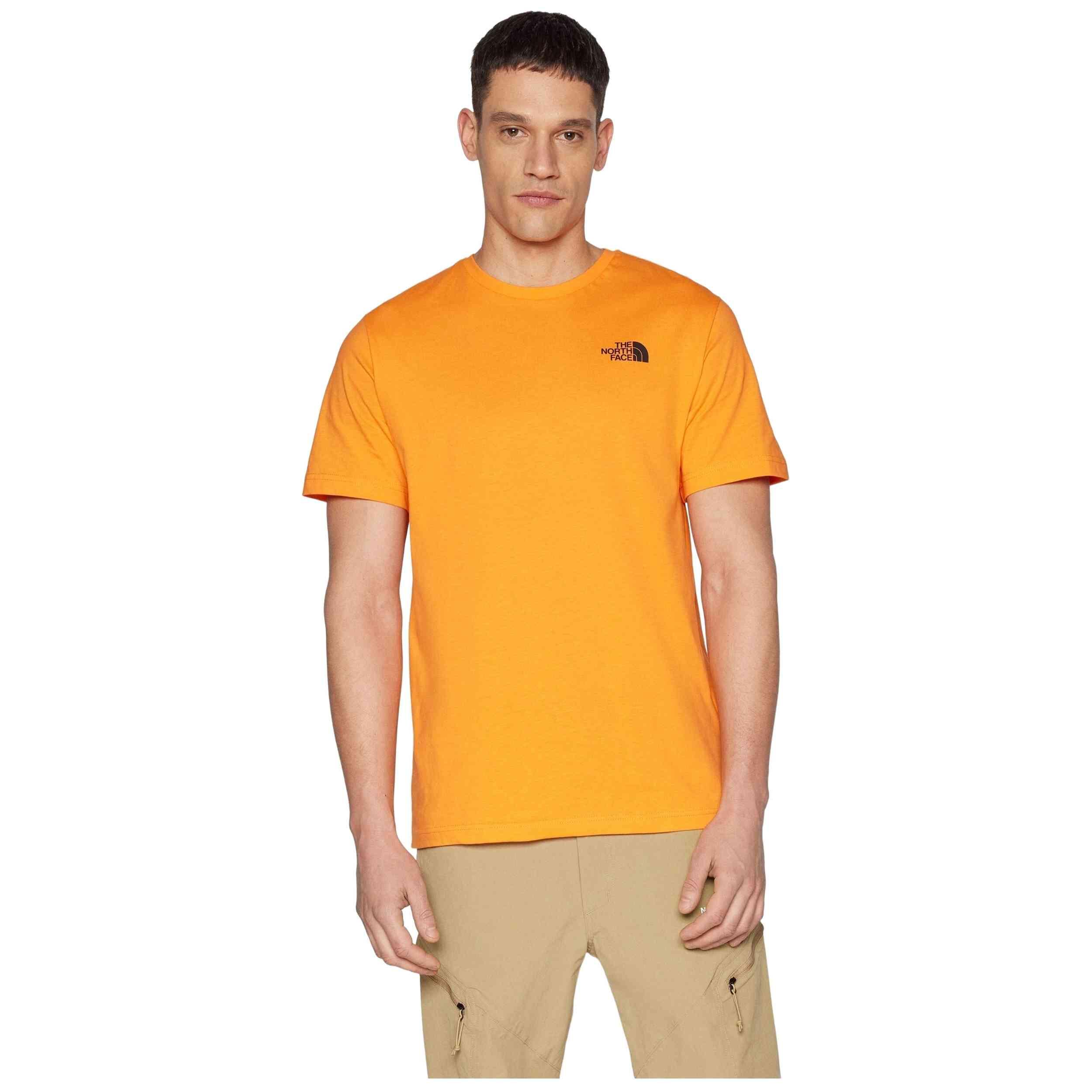 The North Face M S/S BOX NSE TEE NF0A87NPAQE ORANGE 4/5