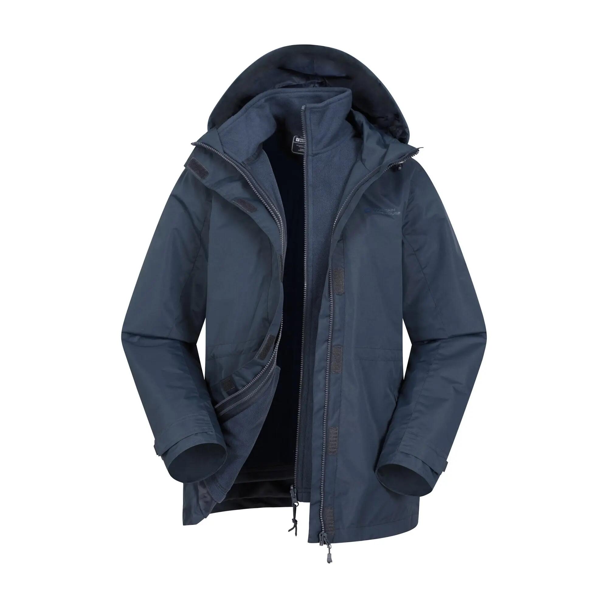 Damen Wandern 3-in-1-Jacke Wasserdicht Atmungsaktiv - Fell II 2/7