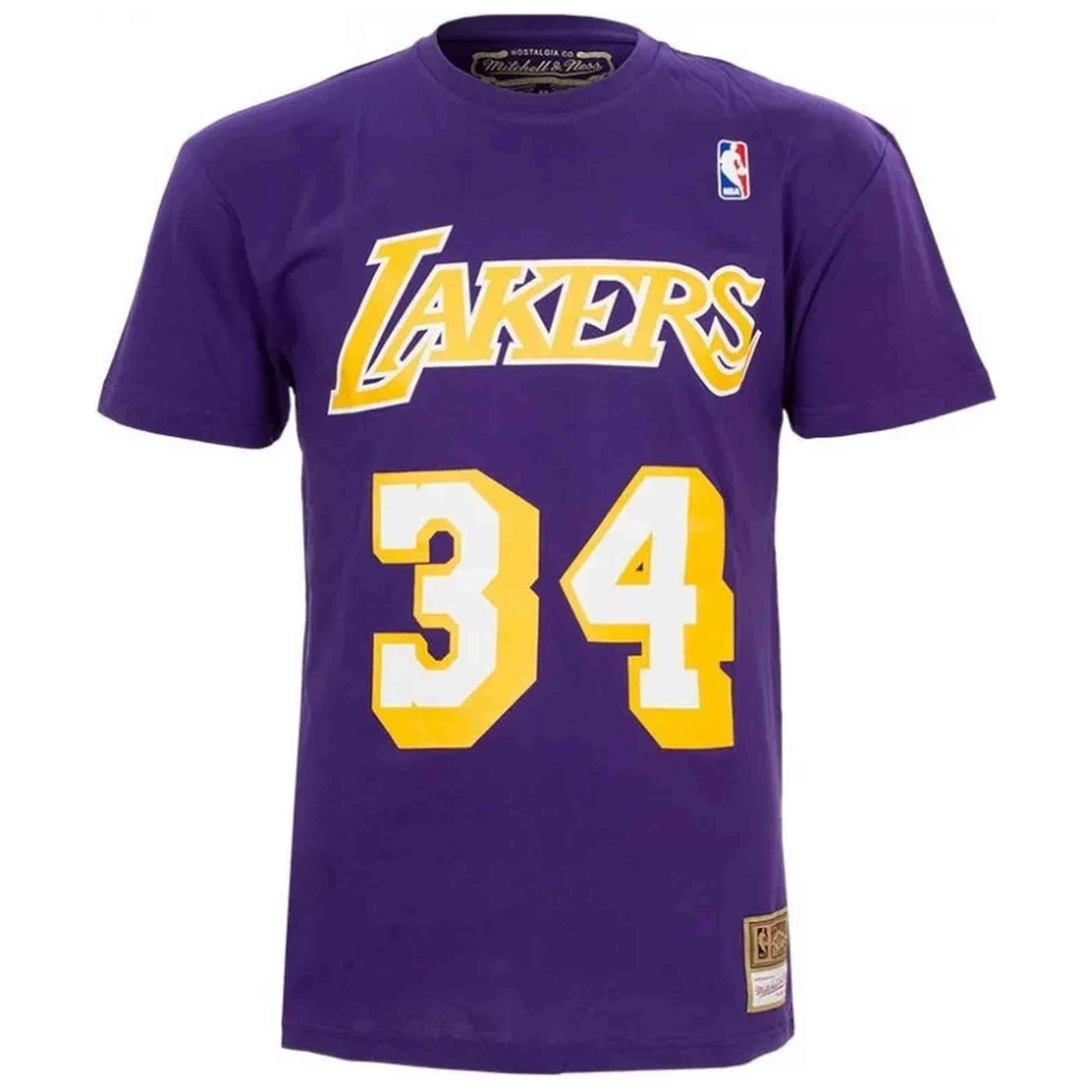T-shirt Mitchell & ness modelo BNN3CW19045-LALPURP96SON para homem 2/4