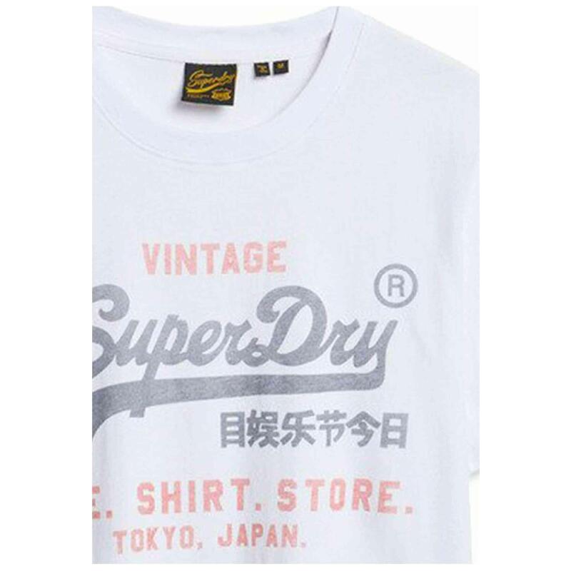 Tricou casual Superdry Heritage bărbați alb