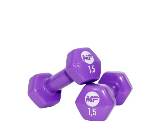 Muscle Power Vinyl dumbbells MP920 2 x 1,5 kg 2/3