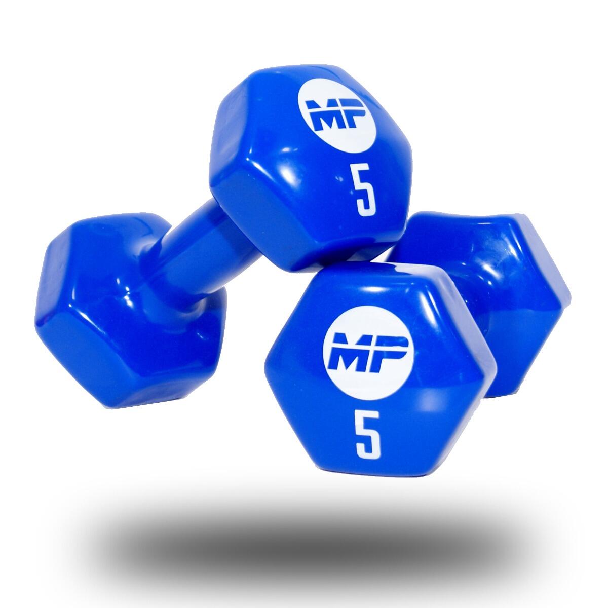 Muscle Power Vinyl dumbbells MP920 2 x 5 kg 3/3