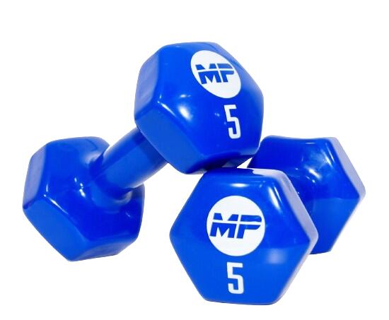 Muscle Power Vinyl dumbbells MP920 2 x 5 kg 2/3