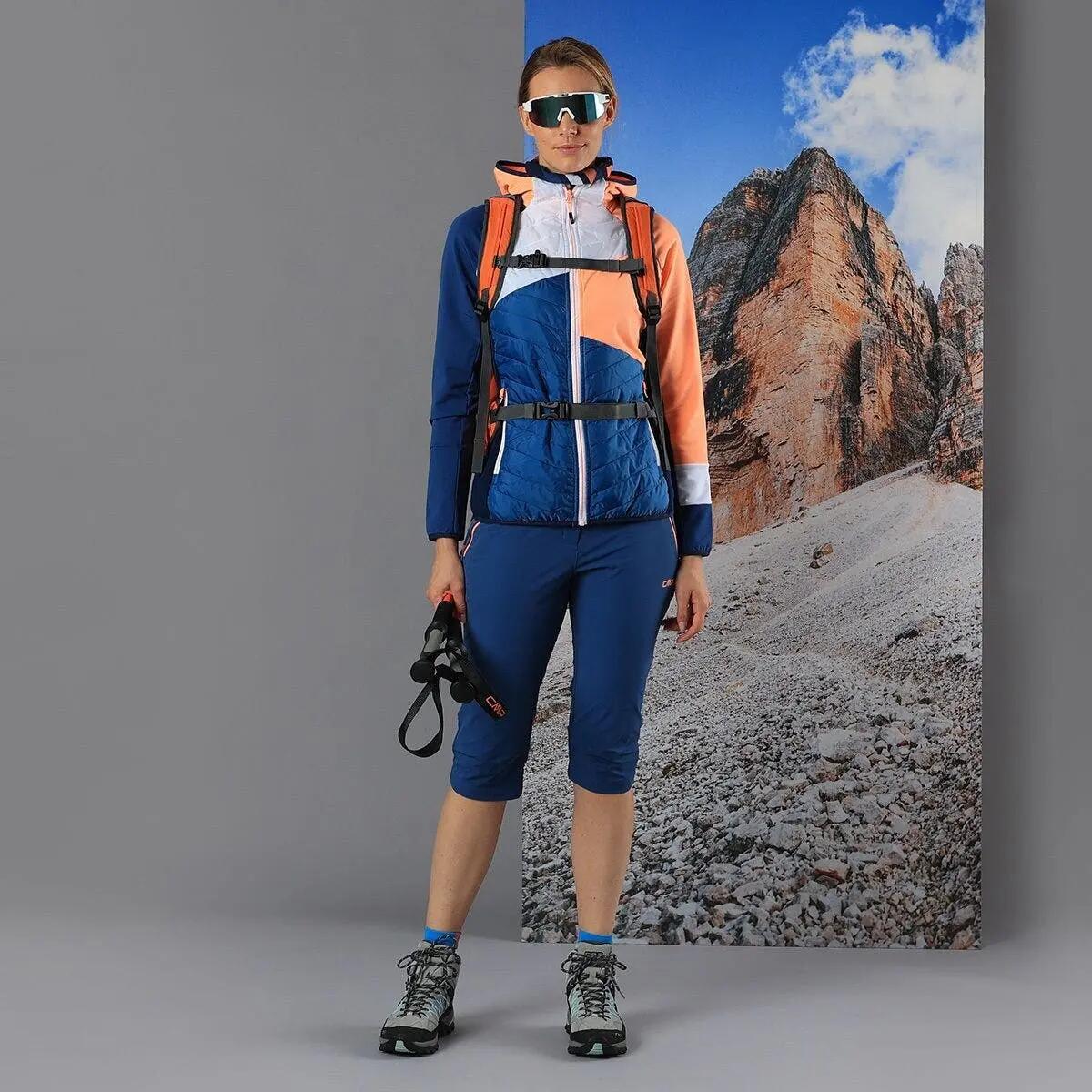 Polaire hybride à capuche femme CMP 3/5
