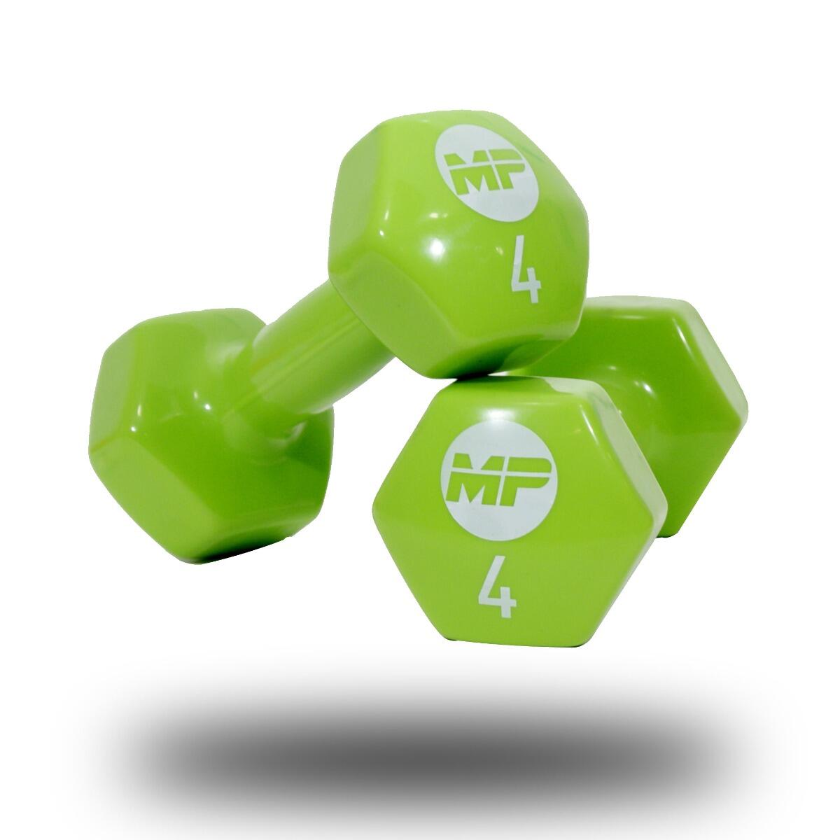 Muscle Power Vinyl dumbbells MP920 2 x 4 kg 3/3