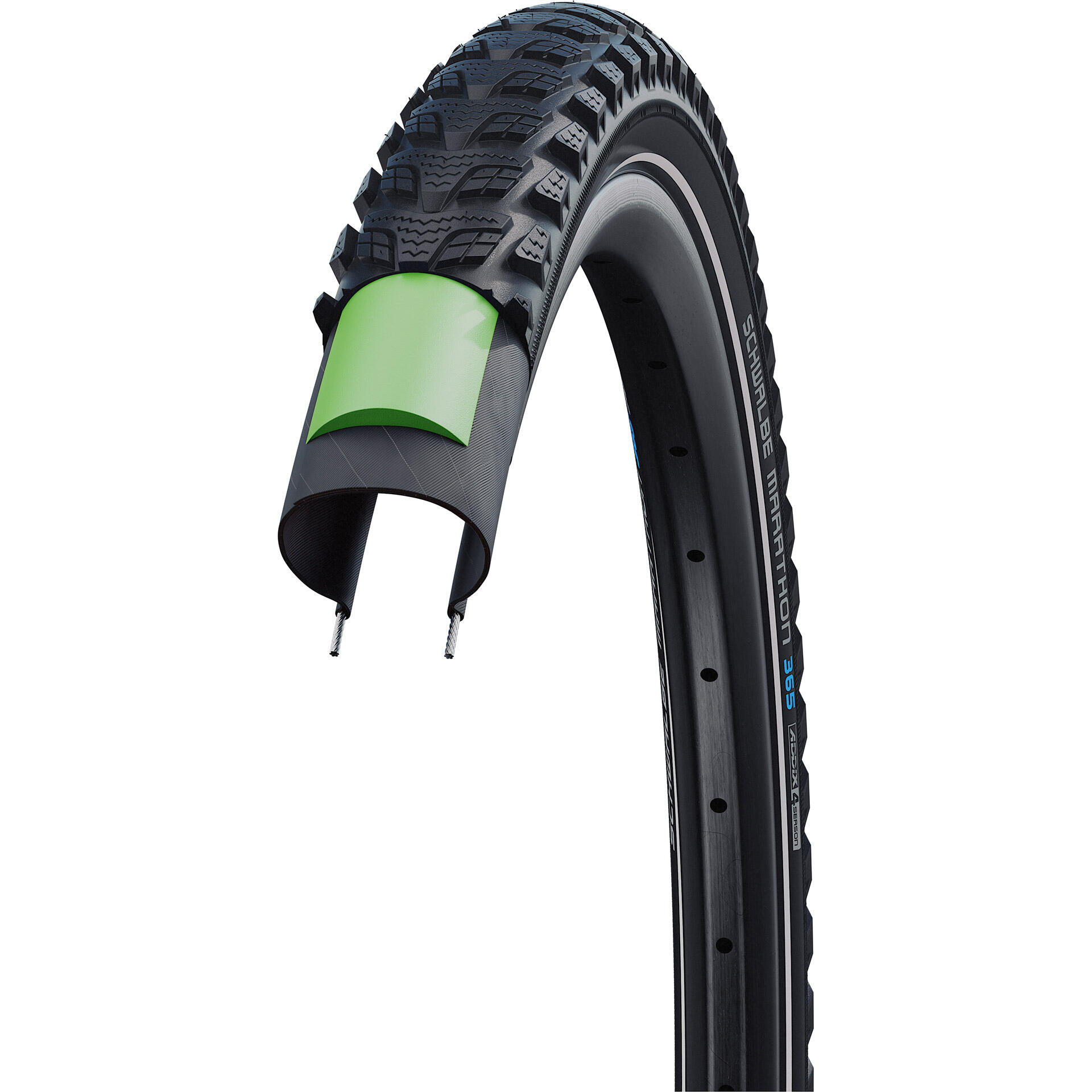 Pneu Schwalbe Marathon 365 28x2.00" 50-622 noir Reflex TT E-50 HS475 Dra... 4/6